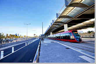 Tramway at Nice Airport