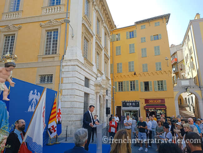 Mayor Estrosi delivers the Voeu de Nice