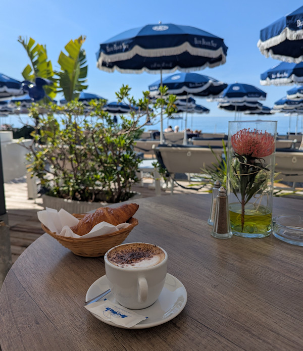 Coffee and croissant