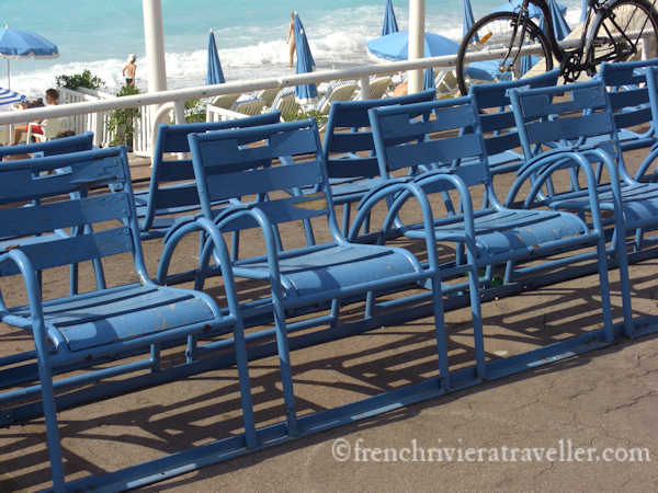 Blue Chairs on the Promenade des Anglais