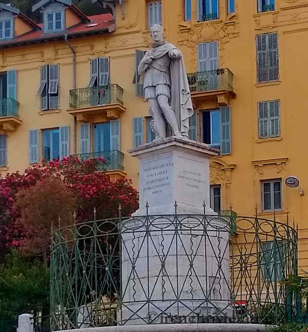 Statue of Charles Felix at Port Lympia
